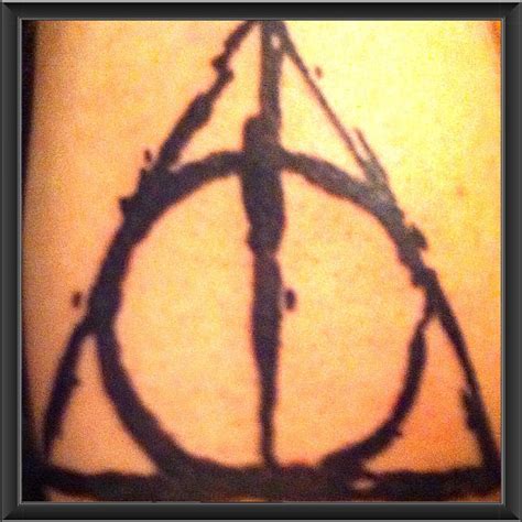 Deathly Hollows Symbol Here S One For You Harry Potter Fans This Piece Was Done Entirely With