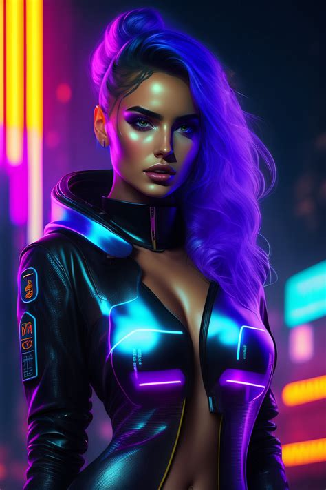 Lexica Ana De Armas Detailed Portrait Neon Operator Girl Cyberpunk