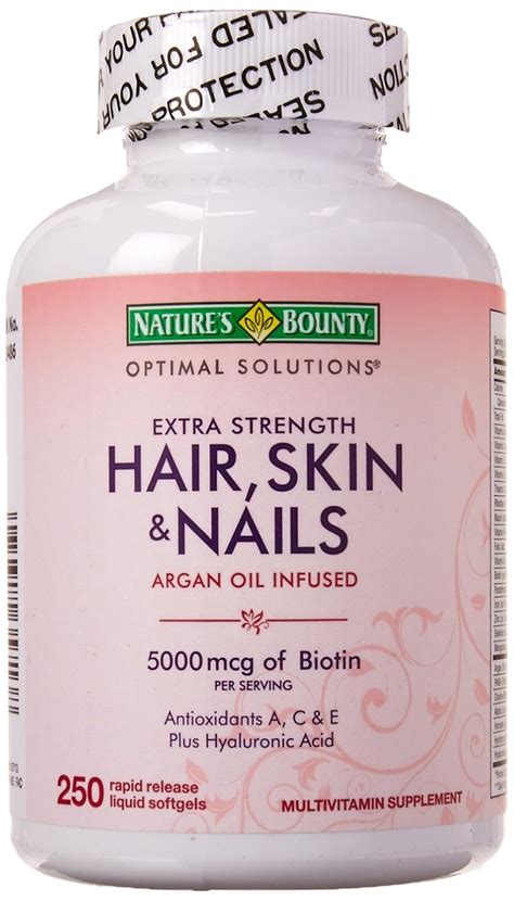 Nature S Bounty Extra Strength Hair Skin Nails Soft Gel Special