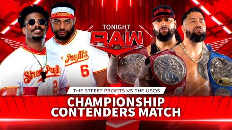 The Usos Vs The Street Profits Championship Contenders Full Match