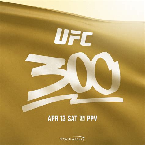 The UFC 300 Poster is Perfect for the Promotion in 2024