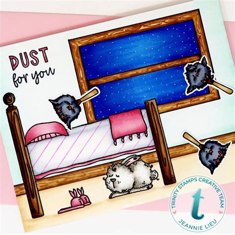 Dust Bunnies Trinity Stamps