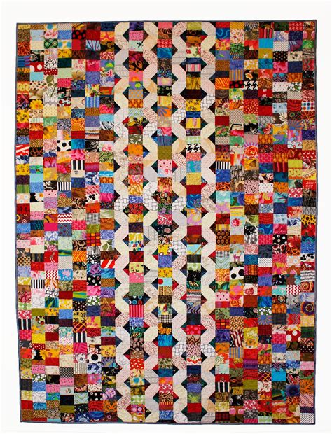 Cascades Scrap Quilt Pattern Patchwork Quilt Pattern Twin Size Quilt