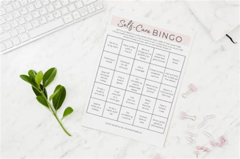 Free Printable Self Care Bingo Game 25 Ideas