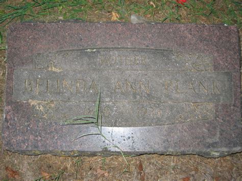 Belinda Ann Dykes Plank 1858 1933 Homenaje De Find A Grave