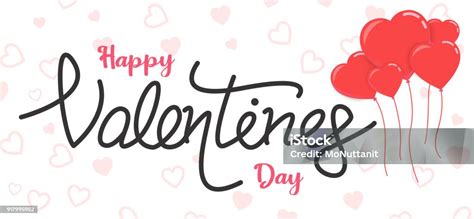 Happy Valentines Day Banner Stock Illustration Download Image Now