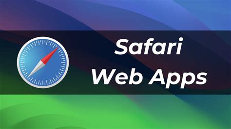 Safari Web Apps Explained MacOS Sonoma YouTube