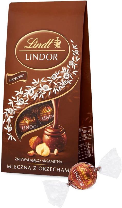 Lindt Lindor Mleczna Z Orzechami Pralinki Z Czekolady Mlecznej Z