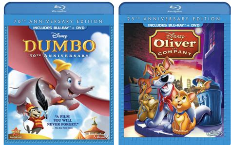 Disney Blu-ray Movies Only $9.99 (Dumbo, Oliver & Company & More)