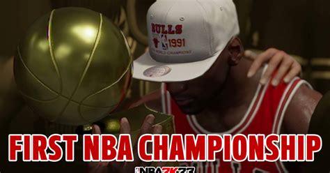 NBA 2K23 Jordan Challenge Michael Jordan Wins His First NBA Title