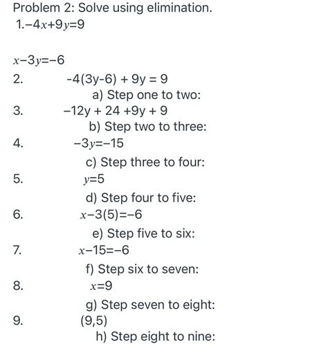 Answered Escribing Steps In Solving Systems Of Bartleby