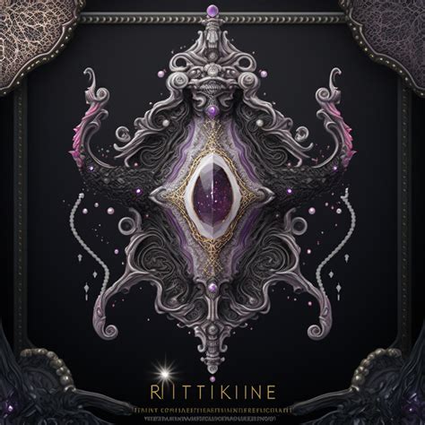 Midjourney Prompt Intircate Filigree Icon With Amethyst Prompthero