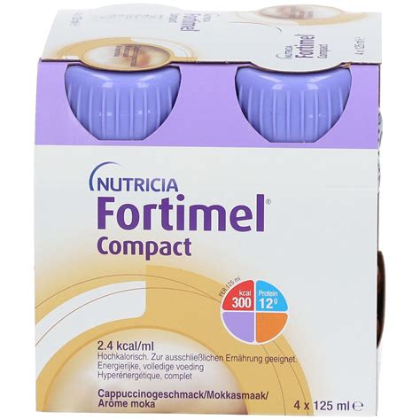 Fortimel Compact 2 4 Cappuccino 4x125 Ml Redcare Apotheke