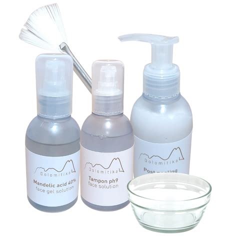 Kit Box Peeling Esfoliante All Acido Mandelico 40 Di Dolomitika