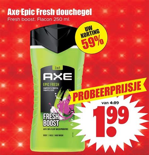 Axe Epic Fresh Douchegel Fresh Boost Ml Aanbieding Bij Dirk