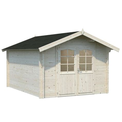 PALMAKO Blockbohlenhaus BxT 275 x 380 cm Außenmaße Wandstärke 34