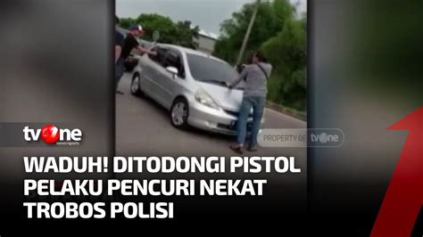 Bak Film Action Polisi Tangkap Pencuri Di Pintu Tol Pasir Koja Bandung