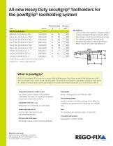 PowRgrip System Heavy Duty SecuRgrip Toolholders REGO FIX Tool