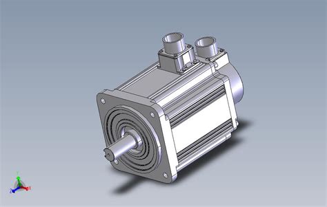 台达伺服电机ecma Lx1313es（无刹车）solidworks 2016模型图纸下载 懒石网