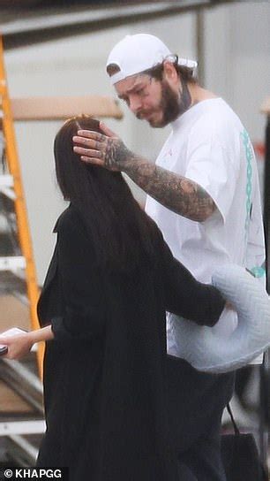 Singer Post Malone Is Caught In A Rare Display Of Affection With Girlfriend Ashlen Diaz Daily