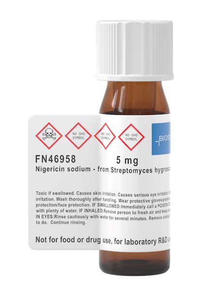 FN46958 | 28643-80-3 | Nigericin sodium - from Streptomyces hygroscopicus