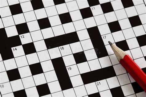 Crossword Puzzle Stock Image Image Of Thinking Puzzles 1636675