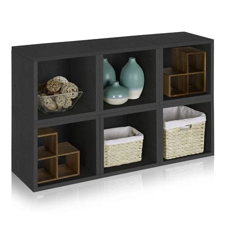 Way Basics Zboard Storage Eco Stackable Cubby Cube Unit Bookcase