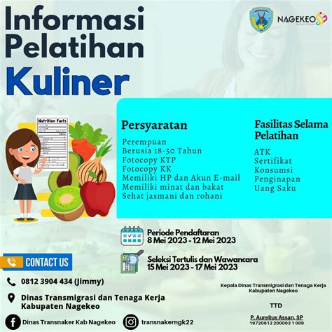 Buruan Daftar Pemkab Nagekeo Buka Pelatihan Tenaga Kerja Profesional