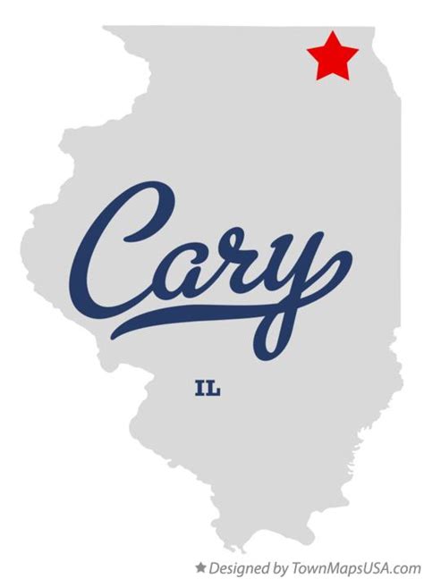 Map of Cary, IL, Illinois