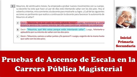 Pruebas de Ascenso de Escala en la Carrera Pública Magisterial