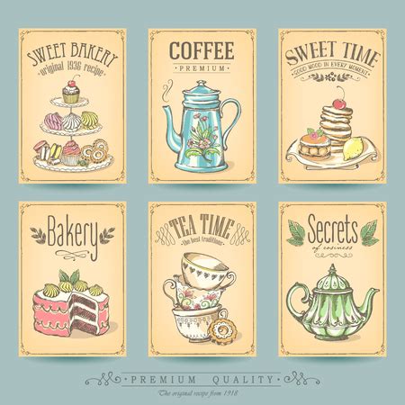 Ilustraci N Del Card Collection Pastries And Id Imagen