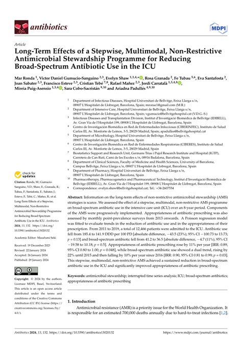 Pdf Long Term Effects Of A Stepwise Multimodal Non Restrictive