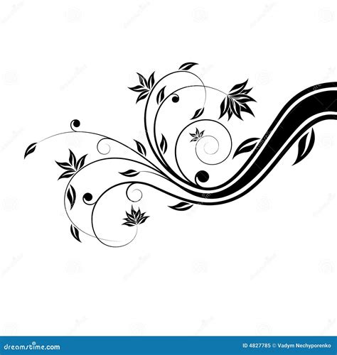 Floral Scroll Royalty Free Stock Photo - Image: 4827785