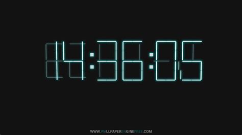 Downlaod 3d Digital Clock Wallpaper Engine - Rainmeter Clock 3d ...