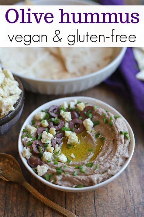 Kalamata Olive Hummus Vegan Dinner Recipes Vegan Appetizers Recipes