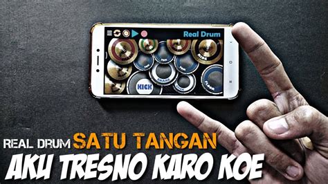 VIRAL Dj Aku Tresno Karo Kowe Real Drum Satu Tangan Cover Balik