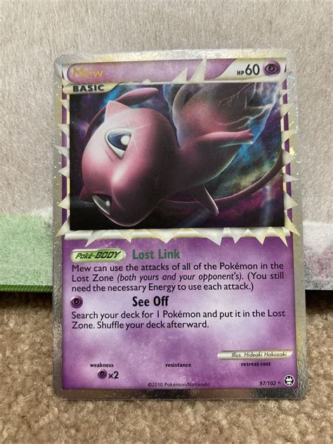 Mew Hgss Triumphant Ultra Rare Holo Prime Vintage