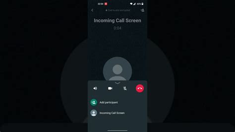 Whatsapp Android Incoming Call Screen Youtube