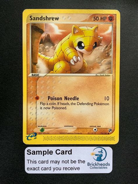 Sandshrew Common Ex Sandstorm Pokemon Card Values Mavin