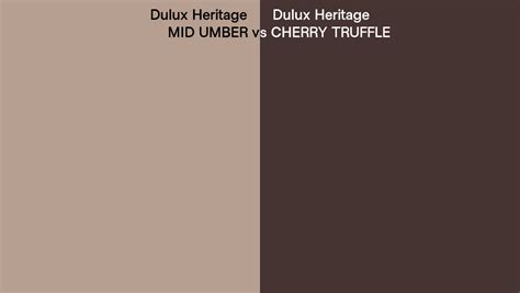 Dulux Heritage Mid Umber Vs Cherry Truffle Side By Side Comparison