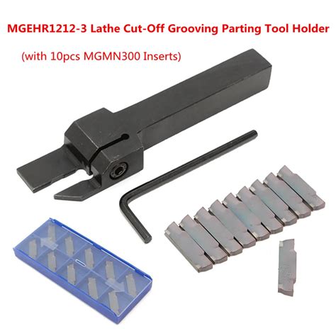 Pcs Mgmn Inserts Mgehr Lathe Cut Off Grooving Parting Tool