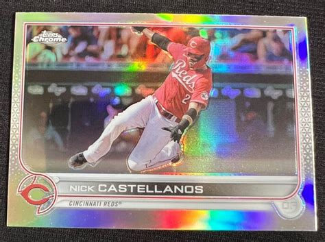 Nick Castellanos Topps Chrome Refractor Mlb Reds Phillies Ebay