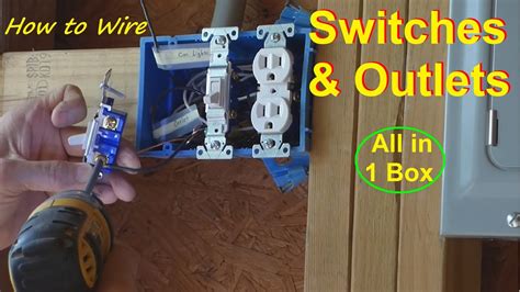 How To Wire Outlet And Switch In Same Box Wiring Outlet And