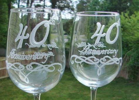 Personalized Custom Th Wedding Anniversary Hand Engraved White Wine