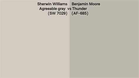 Sherwin Williams Agreeable Gray Sw Vs Benjamin Moore Thunder Af