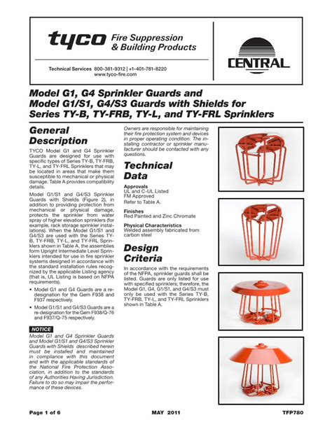 Pdf Dimensions Tyco Fire Products Models G G G S And G