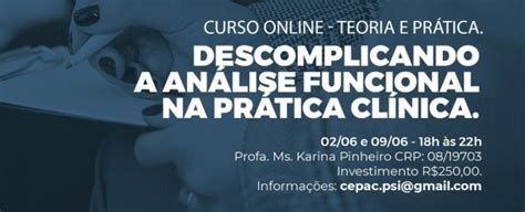 Curso Online Descomplicando A An Lise Funcional Na Pr Tica Cl Nica