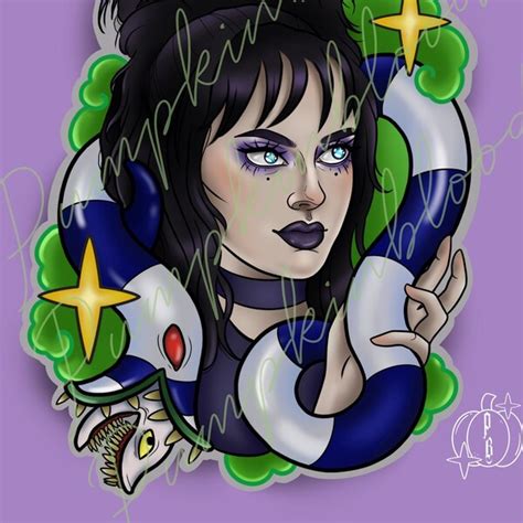 Beetlejuice Tattoo Etsy