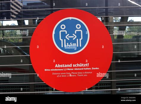 sign  distance stock photo alamy