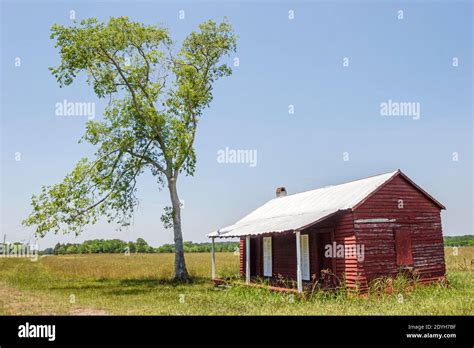 Alabama Marion Black Belt Prairie Regionwood Frame House Stock Photo